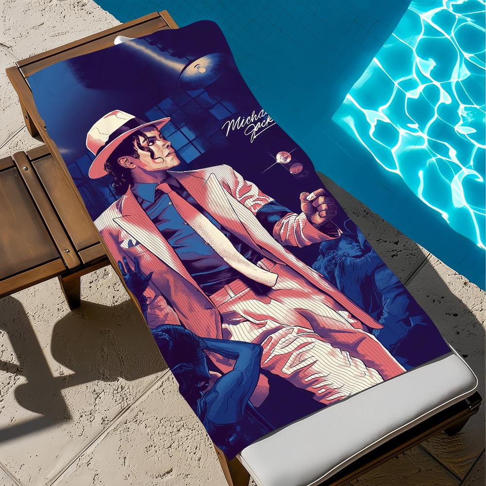 M-michael-l Singer Towel Beach Quick Dry Soft J-jackson Pool Towels Gift for Travel Gym Shower Camping Sports