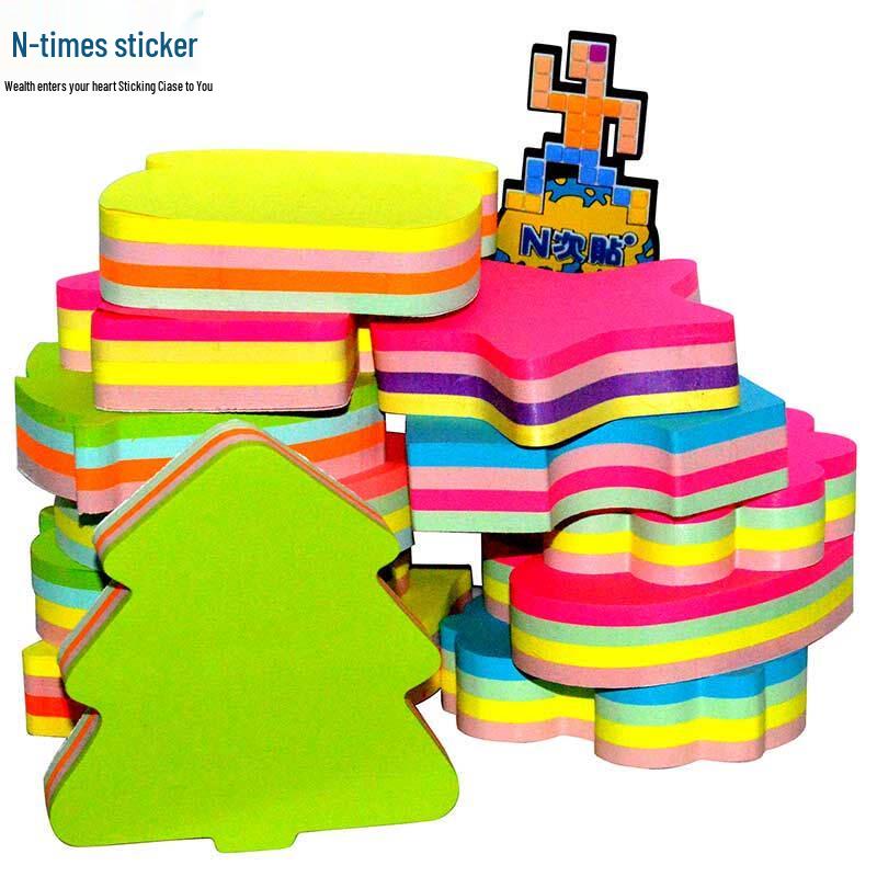 STICKN Cute Shaped Sticky Notes 70x70mm (160 Sheets)