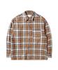QT8 GARMENTS Lb Rustic Core Flannel Check Shirt (Beige)
