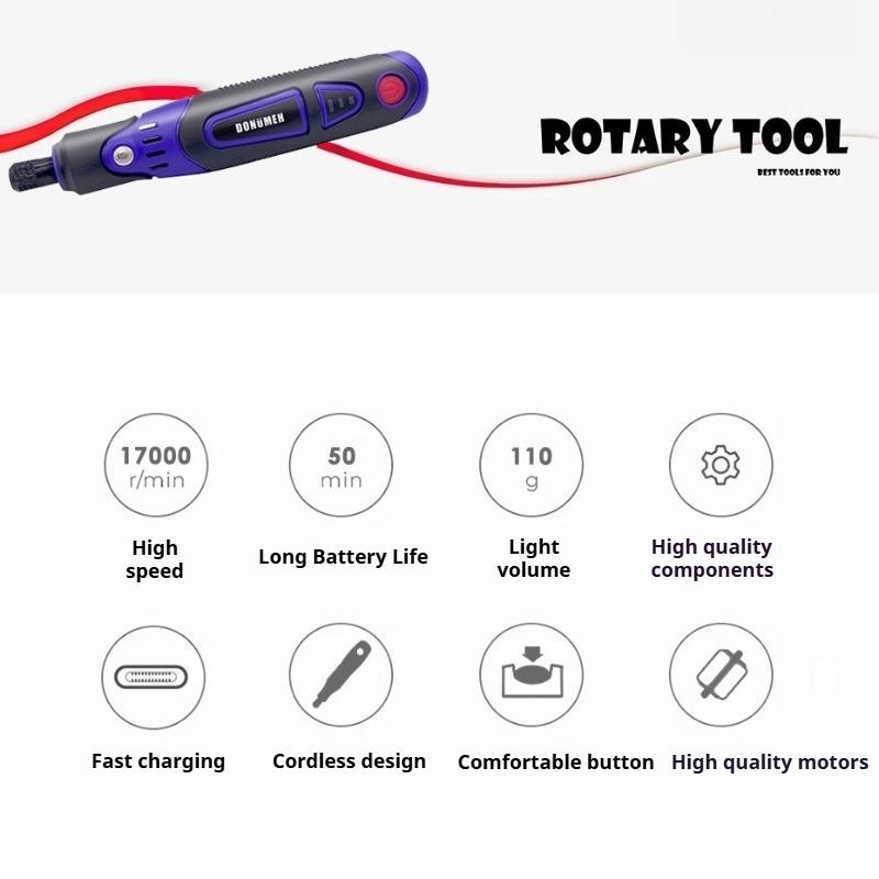 3.6V Electric Grinder Engraving Machine Handheld Polishing Tool Jade Carving Electric Mini Drill Set