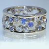 Cao Shi Elegant Zirconia Inlaid Hollow Women's Ring - European & American Style