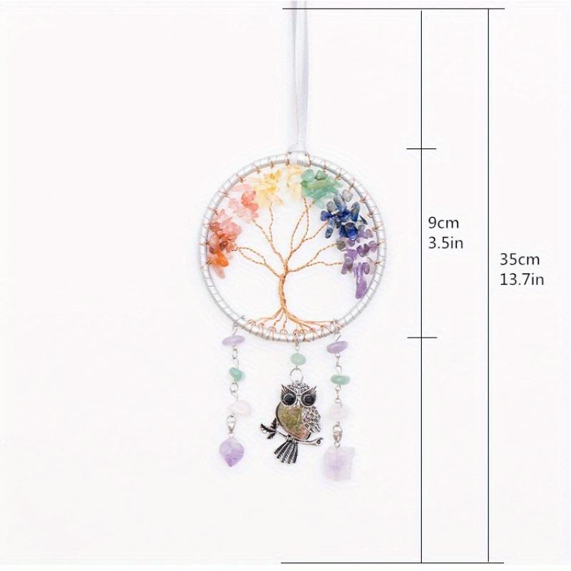 1Pc Tree of Life Dream Catchers for Car with Crystal, Gemstone Suncatcher Hanging Is Personalized Home Decor/room Decor