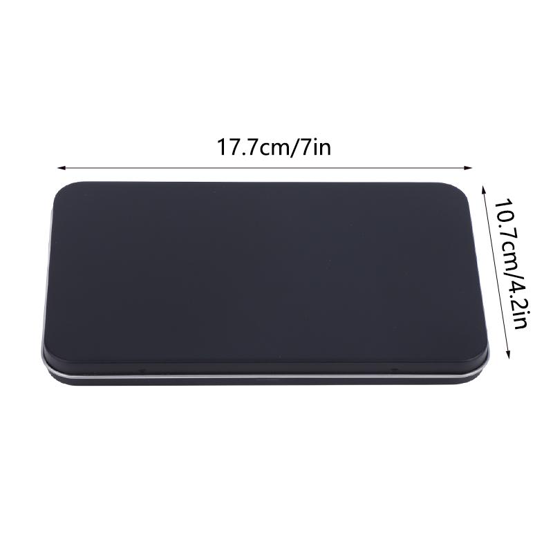 44/54/104 Grids Portable Square Nail Polish Palette Iron Case Nail Art Painting Storage Box Empty Diy Nail Polish Glue Palette