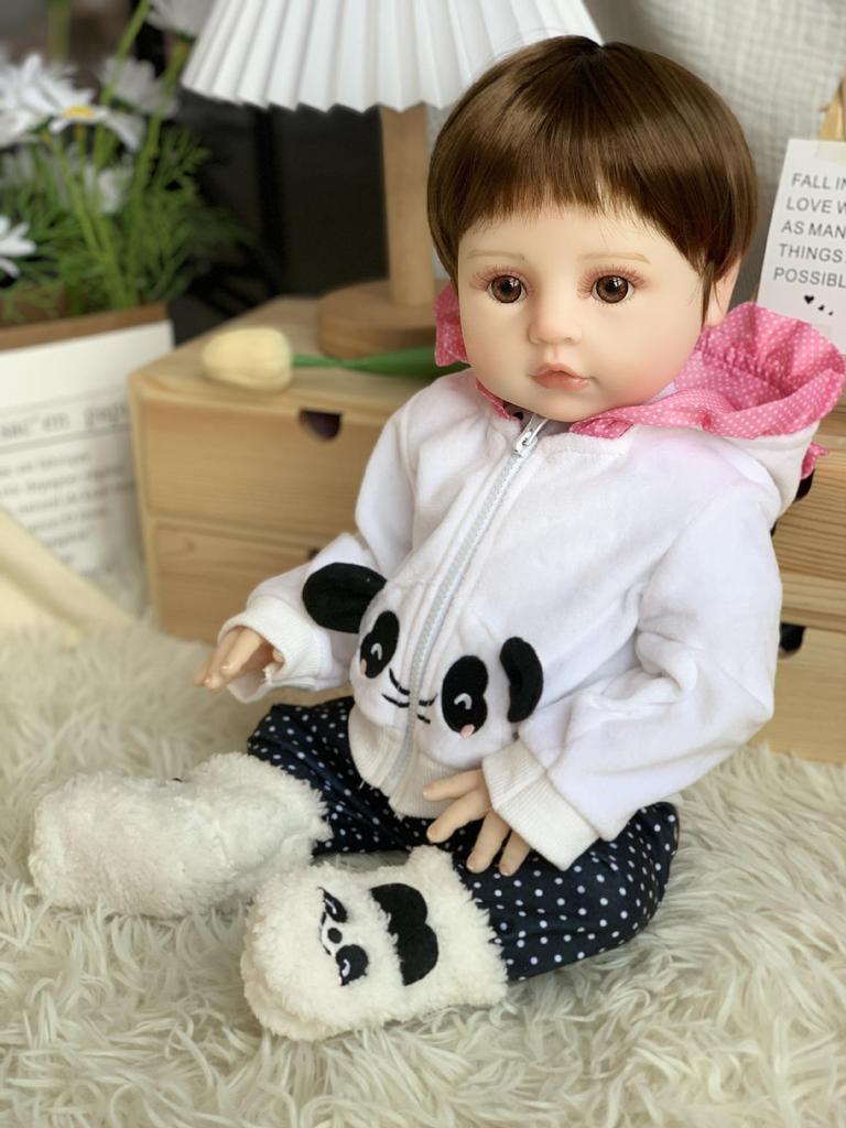 Reborn Vinyl Baby Doll - Realistic Soft Rubber Children's Toy Gift