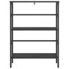 Bookshelf Black Oak Look 60 x 29.5 x 81 cm