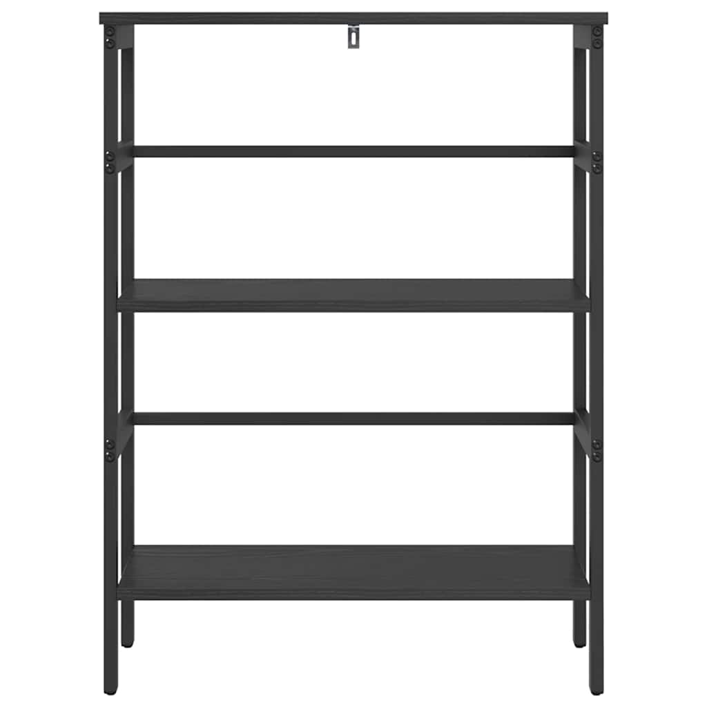 Bookshelf Black Oak Look 60 x 29.5 x 81 cm