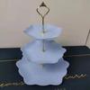 European Style 3-Tier Serving Platter for Desserts and Fruits