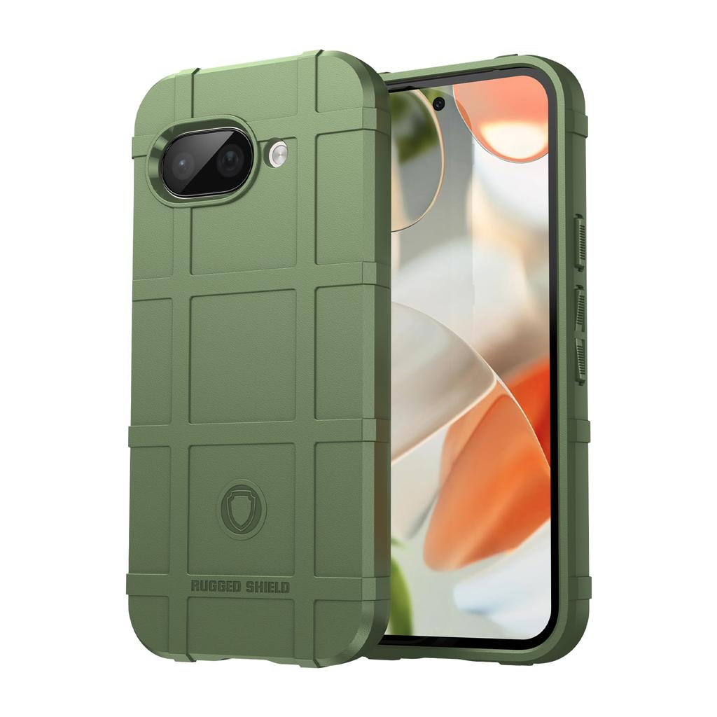 For Pixel 9a Phone Case,Rugged Silicone TPU Bumper Armor Shockproof Thick Shield Solid Case For Google Pixel 9A