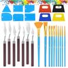 5-Piece Stainless Steel Palette Knife Set for Gouache and Oil Painting