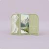 Folding Landscape Screen Fresh Style Desktop Decorative AsianInfluenced Design Triptych