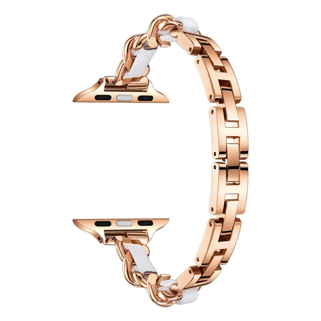 KALEBOL Single Row Beaded Strap for Apple Watch Series 11 10 42mm/9 8 7 41mm/SE3 SE2 SE 6 5 4 40mm/3 2 1 38mm Zinc Alloy Watchband