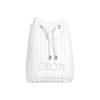 Beauty White Twill Drawstring Bucket Cosmetic Pouch