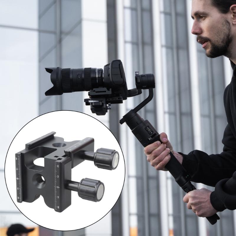 Professional Double Quick Release L Shaped Bracket for Enhanceds Camera Stability On Tripods