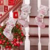 Christmas Stocking Present Bag Hanging Ornament Colorful Sequins Gift Bag Holiday Decoration for Fireplaces and Tree