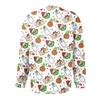 Women's Fashion Christmas Printed Long Sleeve Knitted Cardigan Button Down Jacket
