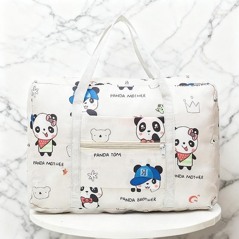 Foldable Extra Large Travel Duffel Bag – Lightweight Polyester with Stylish Star Pattern, Easy Storage & Fast Packing