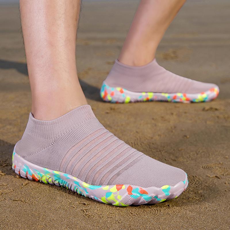 Men Aqua Shoes Women Water Shoes Beach Barefoot Quick Dry Swim Sandals Drainage Upstream Wading Sneakers For Fitness Yoga Diving Surf Camping Running