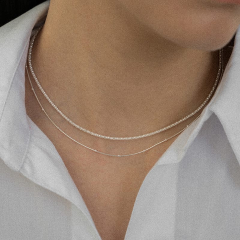 NORMALLEE [Silver 925] Moss Necklace