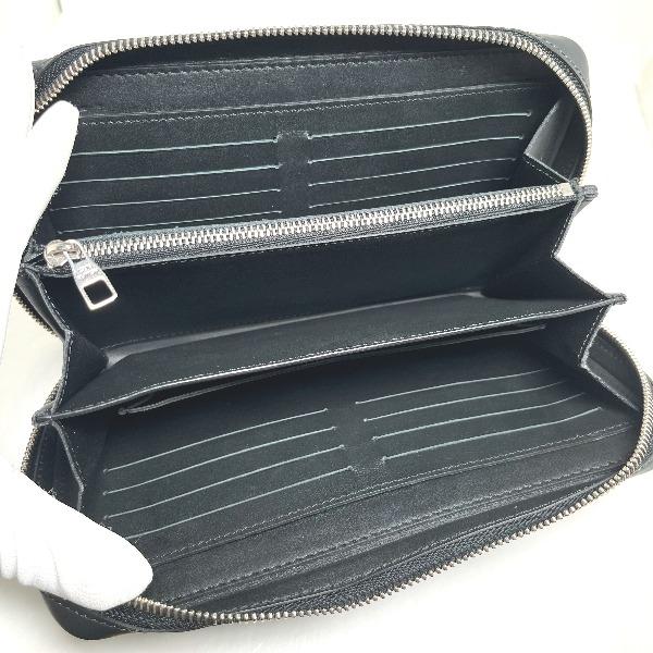 LOUIS VUITTON Damier Cobalt Zippy XL N41590 business bag Wallet Black Used