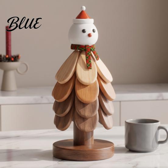 Rustic Farmhouse Kitchen Accessories Collapsible Wooden Trivets for Hot Dishes Tree-Shaped Heat Resistant Potholders Compact Folding Trivet