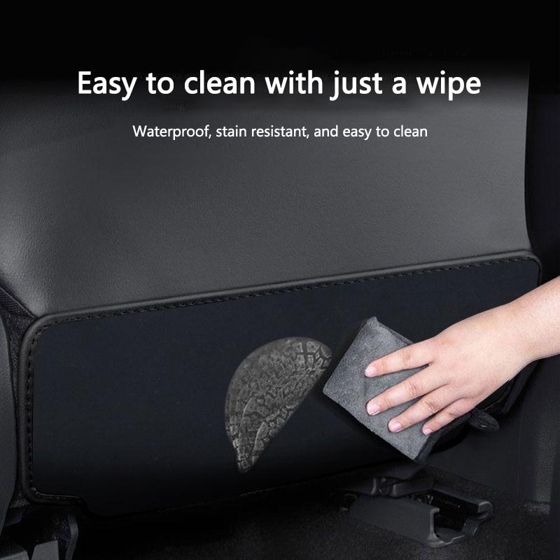 Vysoce kvalitní kryt chrániče zadní strany sedadla do auta, podložky na zadní stranu sedadla, protikopací polštářek pro Porsche Cayenne Panamera Macan 911 718 Cayman 918