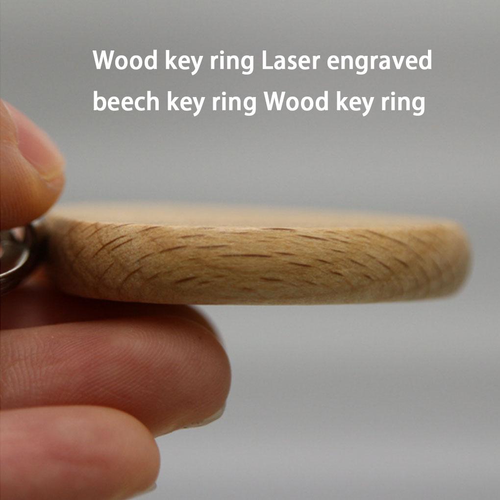 Schlüsselanhänger aus Holz Taschenanhänger Glatte Oberfläche Haken Organizer Schlichter Stil Verzierung Handwerkskunst Mehrere Formen Clip Ornament