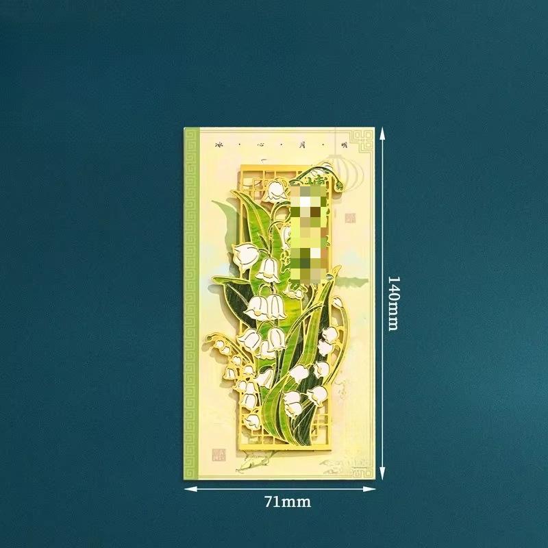 Elegant Laser-Cut Lotus Metal Bookmark Hollow Flower Page Clip for Readers Cultural Gift for Teachers Students Book Reading Tab