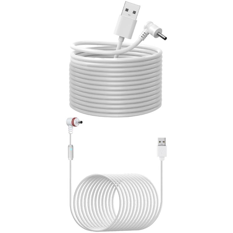 Extended Length Charges Cable Surveillances Power Cord Long Reaches Power Cord Power Supply Wire for Safety Monitoring