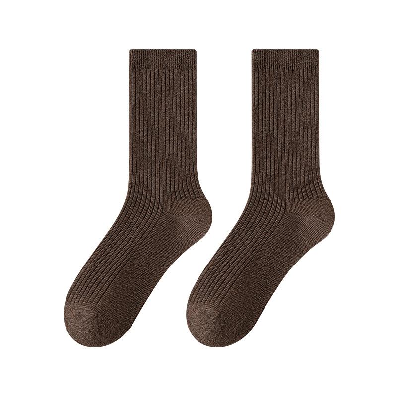 Female Autumn and Winter Leisure Thick Cotton Sweat Absorbent Deodorant Anti Pilling In The Cylinder Pile Socks