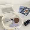 Double Layer Bowknot Cosmetic Bag - Large Capacity Makeup & Wash Organizer