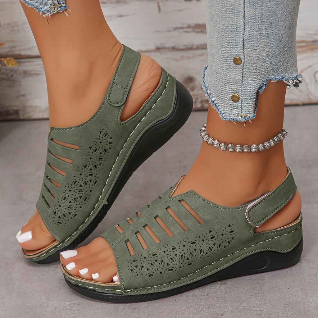 Platform Wedge Sandals Lightweight Summer Strap Casual Vacation Sandals Born Womens Sandals 7 Clog Sandals For Women Size 11