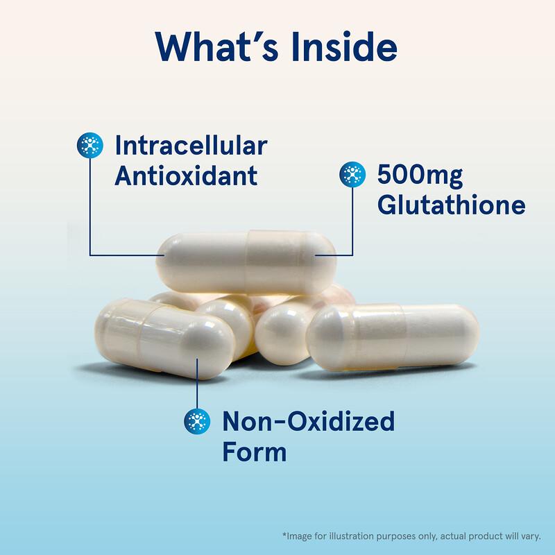 Vegan Glutathione Reduced, 500 mg, 60 Veggie Caps