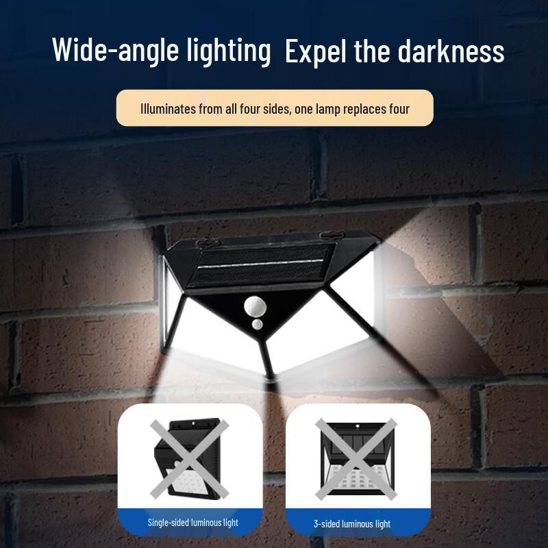 Outdoor Solar Motion Sensor LED Wall Light