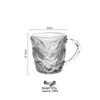 Deouxingguang Frosted Glacier Pattern Glass Cup with Handle
