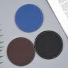1pcs Waterproof Pu Leather Coaster Heat Resistant Round Cup Coaster Cup Mat Tableware Mat Bowl Placemat Home Tableware Decor