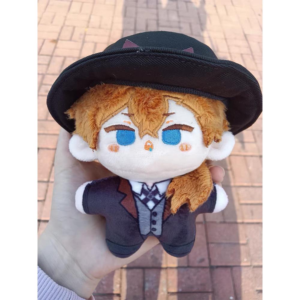 Anime BSD Figure Dazai Osamu Plush Doll Nakahara Chuuya Akutagawa Ryunosuke Plushies Doll Pendant Keychain Cute Cotton Toy Gifts