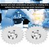 2pcs 24Tooth Sprockets Zinc Alloy Toothed Chain Gear Industrial Robot Parts 52mm X 6.8mm