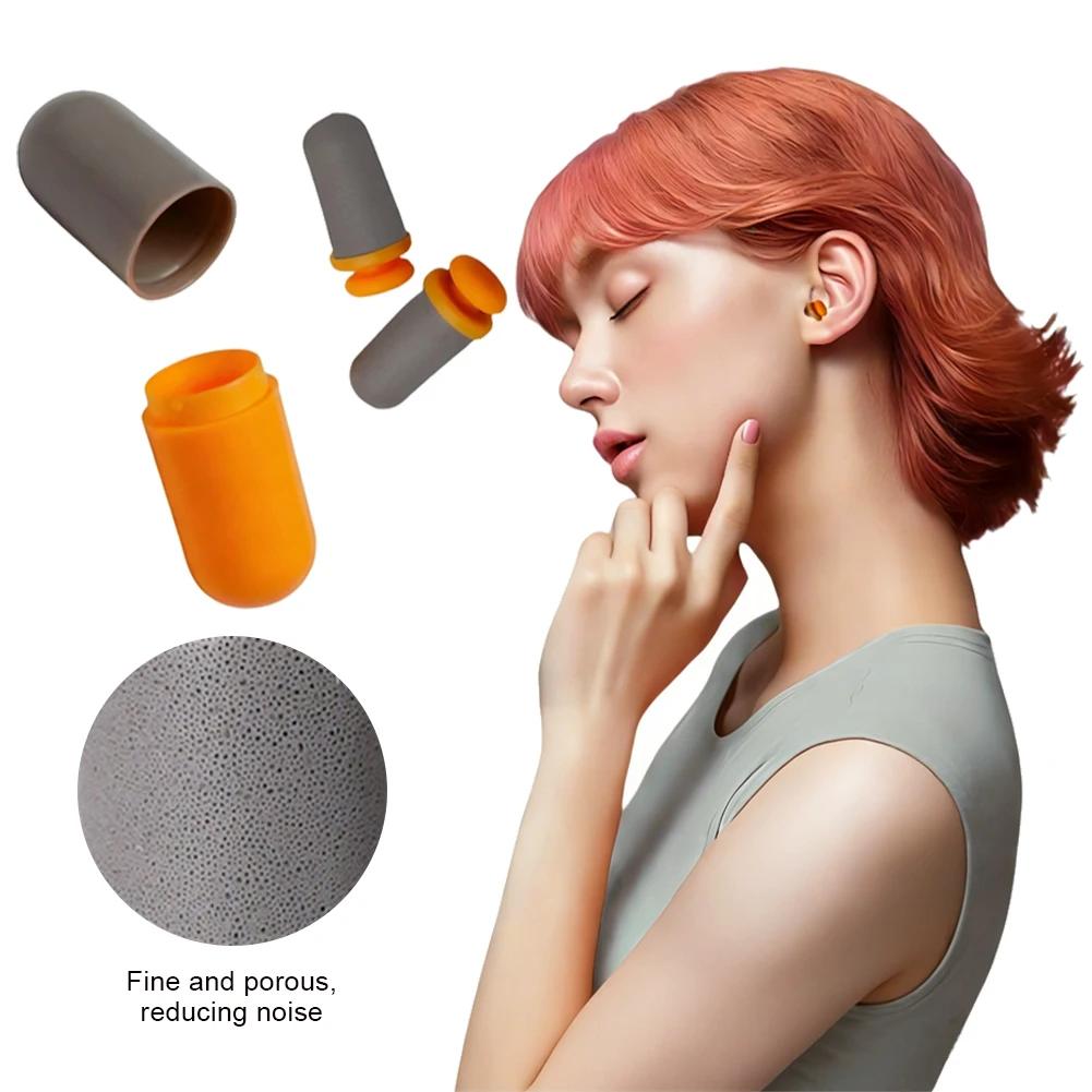 Silent Earplugs for Sleep Office Learning Travel Capsule Storage Creative Noise Reduction