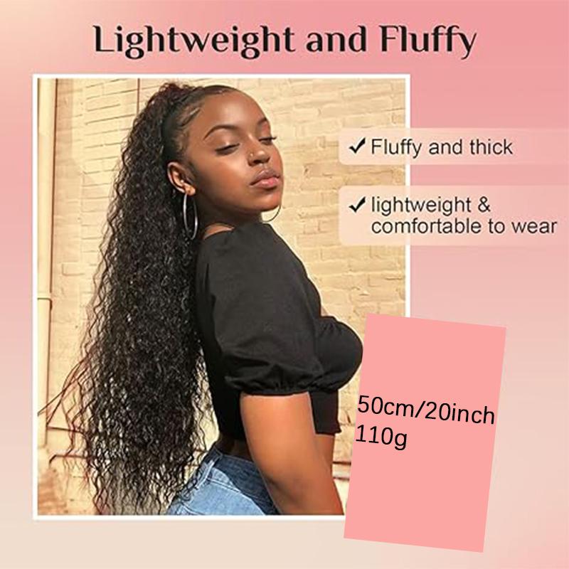 Ponytail Hair Extensions Are Lightweight Fluffy and Curly The Ponytail Is Naturally Soft and Synthetic Suitable for All Girls