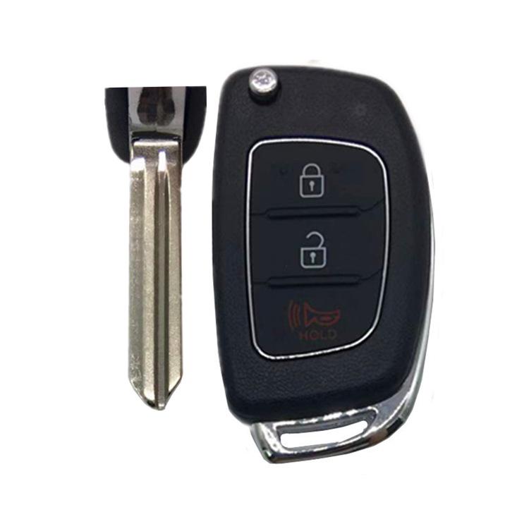 Modern 2+1 Button Folding Car Key Shell for Hyundai