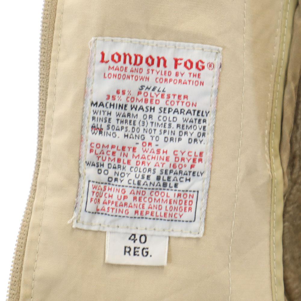 LONDON FOG 80s Vintage Jacket 40 Beige With Blouson Liner Men's Used