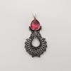 Pink Tourmaline Gemstone Designer Silver Pendant 1.8" Women Jewelry For Women CP-45-4