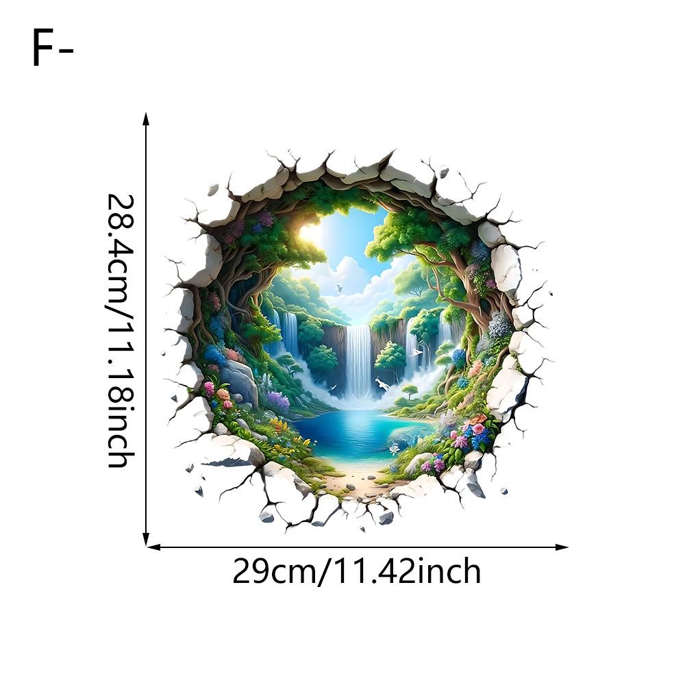 Living Room Porch Artistic Conception Landscape Bathroom Doors Windows Self-pasted Sticker