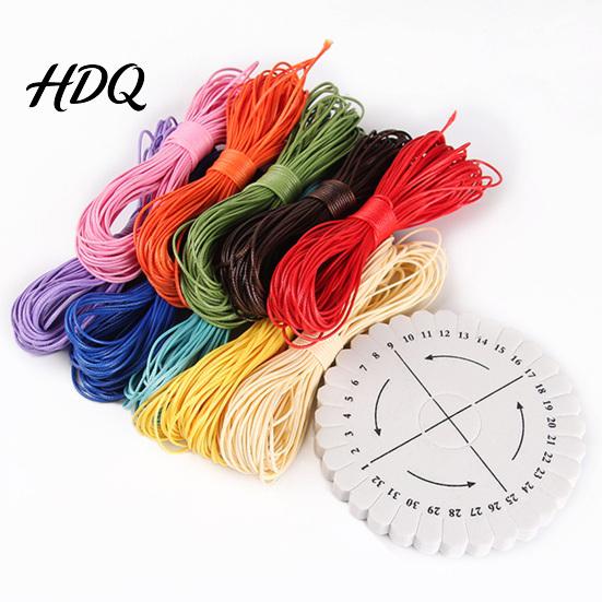 10 Colors Waxed Thread Wax String Kit for Necklace Making & Rope Multi Color Braiding Tool Cord DIY Handmade Bracelet Jewelry Making Craft Supplies