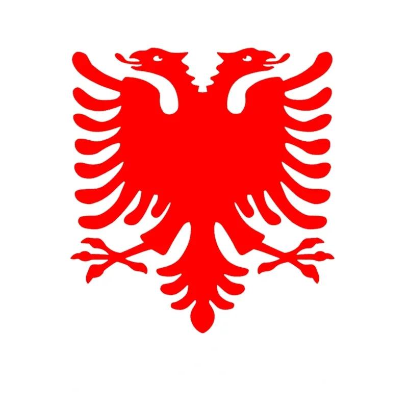 

Albanian Double Headed Eagle Car Sticker Vinyl Decal Waterproof Auto Decors for Truck Bumper Rear Window 10 cm красный
