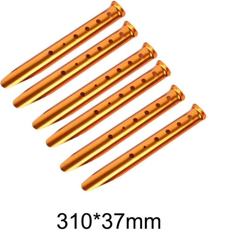 6pcs Outdoor Beach U-Shape Tent Stakes Camping Tent Pegs Tools for Camping Hiking Beach Snow Sand Ground Tarp Accessories