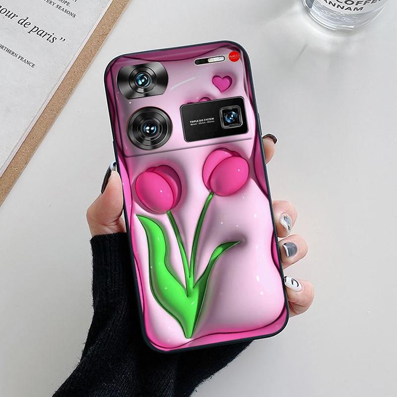 Case For nubia Z60 Ultra Black Matte Soft Silicon Phone For Nubia Z60 Ultra 5G NX721J Cover Coque Protective shell Z60Ultra