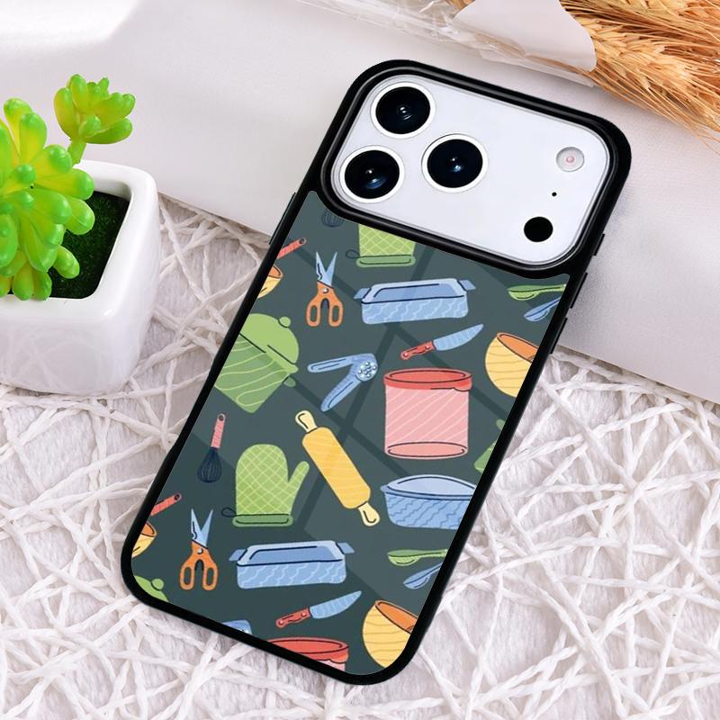 Baking Cook Chef Phone Case for iPhone 17 Air 16 15 11 12 14 13 Pro Max Shockproof Cover