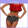 Premium Quality Swimwear Fashion Falbala Women High-waisted Bikini Set For Stylish Comfort