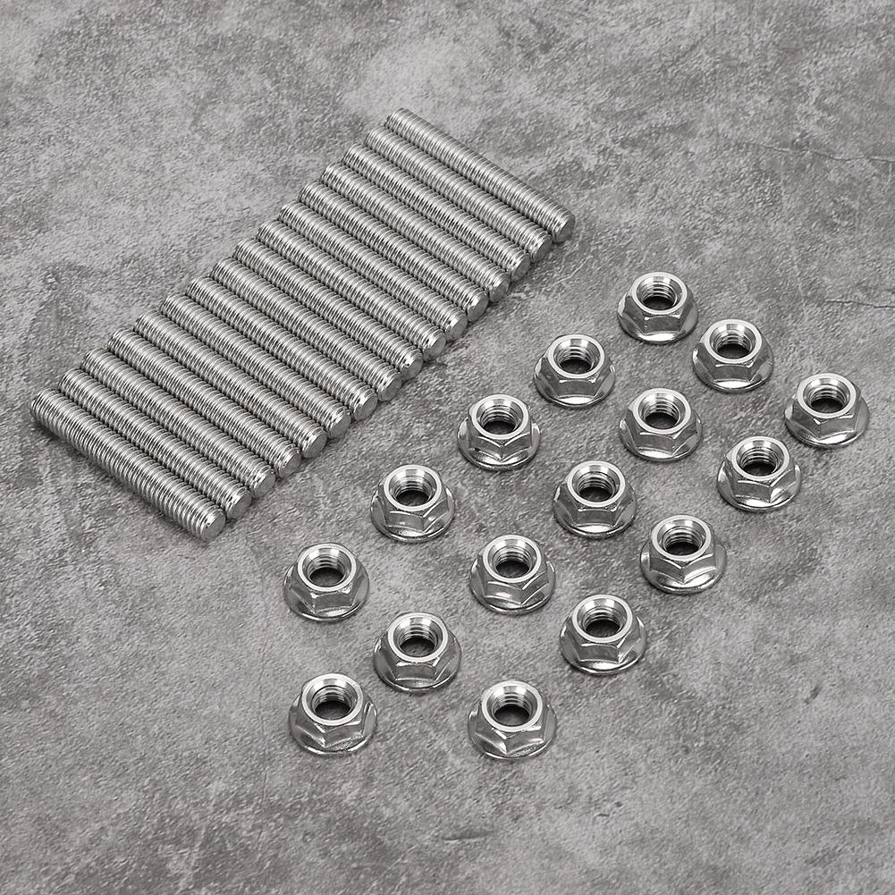 Zestaw śrub i nakrętek do kolektora wydechowego ze stali nierdzewnej N811313S431 pasuje do Forda 4.6&5.4 litra V8